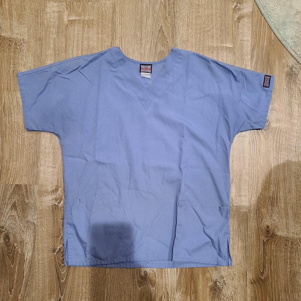 Women's Cherokee Blue Scrub Top S